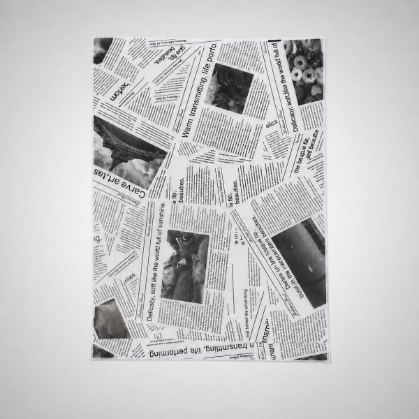 Pack 100 Papel Antigrasa Periódico Antiguo 28x38