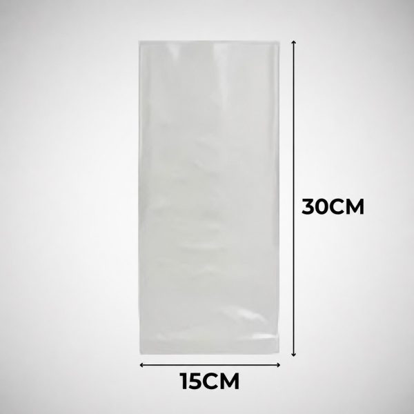 Pack 100 Bolsas Gruesa Transp 15x30x0,007 cmt