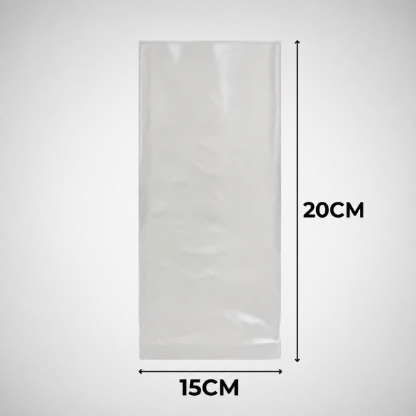 Pack 100 Bolsas Gruesa Transp 15x20x0,007 cmt