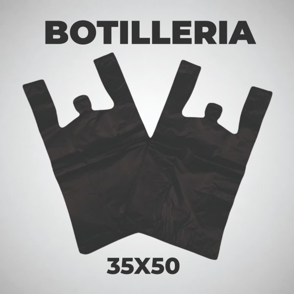 Pack 100 Bolsas Camiseta Botilleria 35x50 cmt