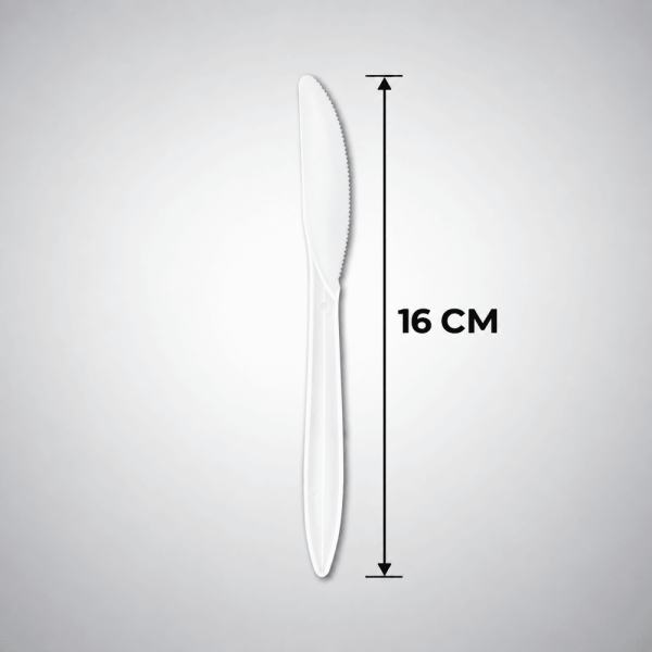 Pack 25 Cuchillo Plastico 16 x 1.1 cms